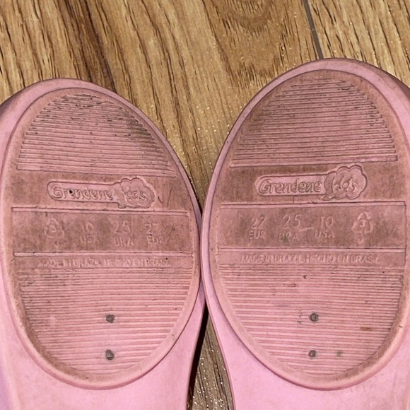 Good used Size 10 Grendene Hello Kitty Fairy/Star Peep Toe Flat - Picture 11 of 12